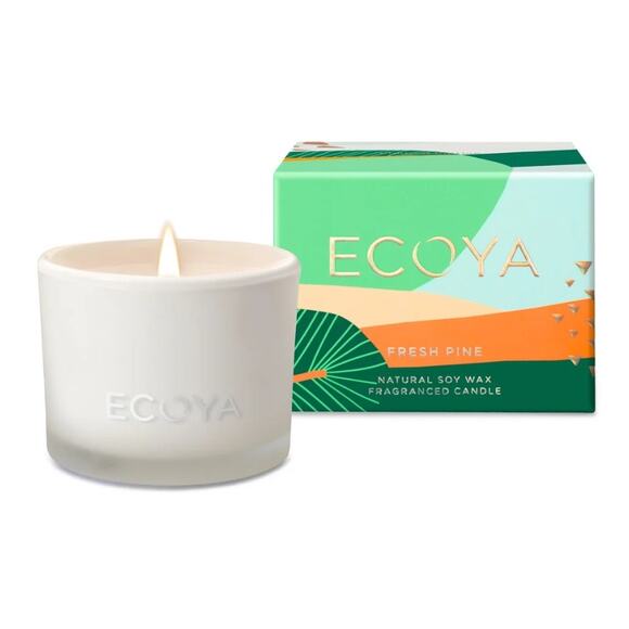 Ecoya - Fresh Pine Natural Soy Wax Fragranced Monty Candle 90g, Limited Edition - Picture 7 of 7